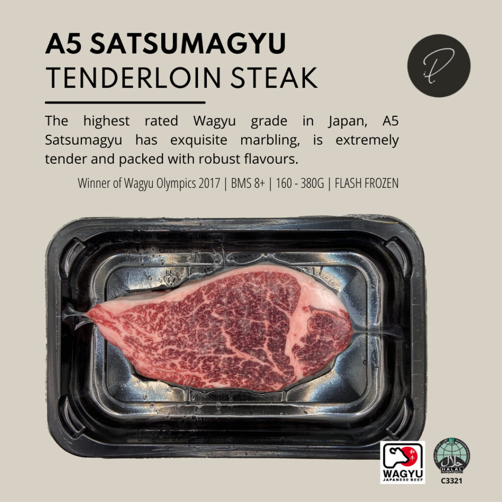 A5 Japanese Wagyu Tenderloin 200 320G Halal Punched Foods Savour