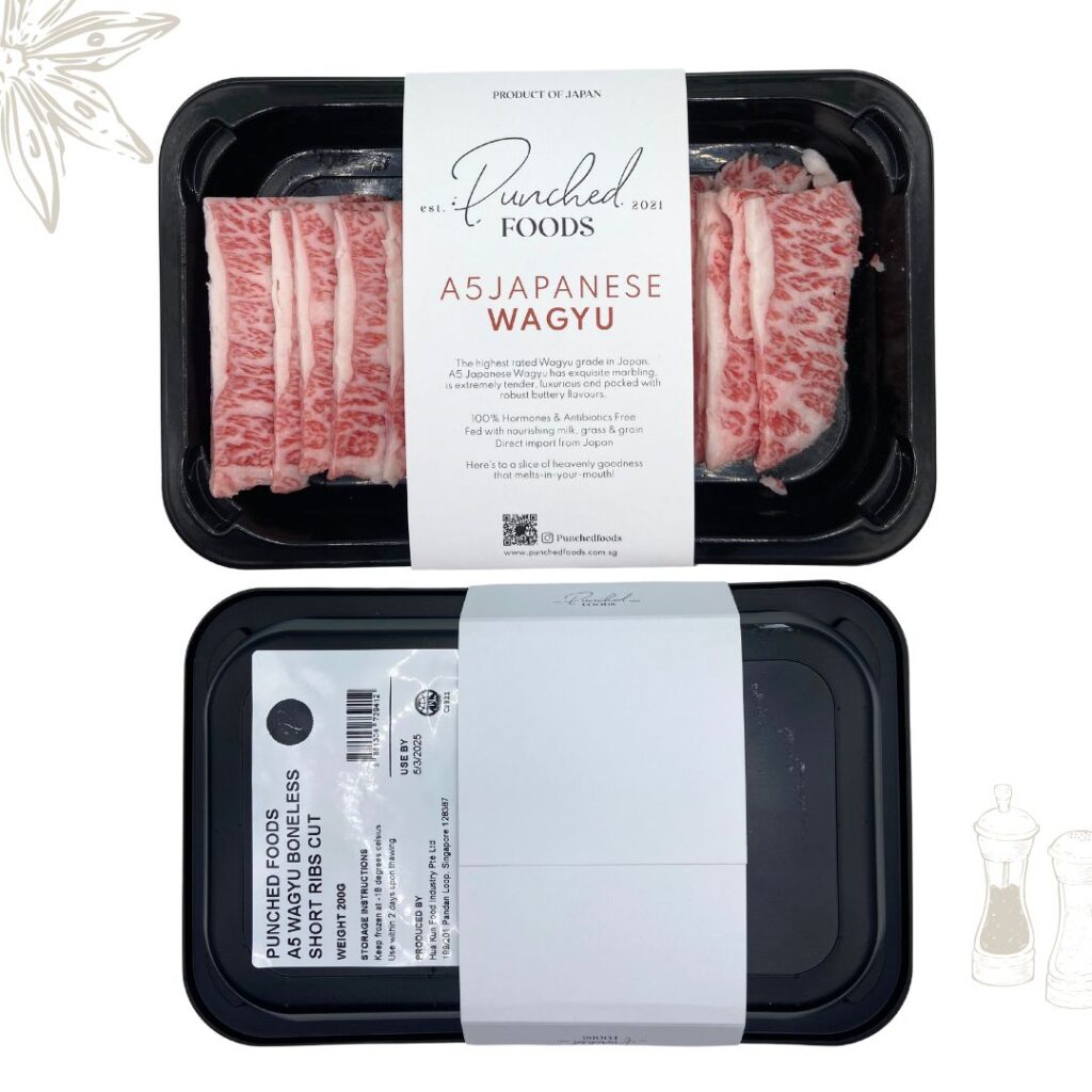 A5 Japanese Wagyu Boneless Short Ribs “Prime Karubi” 200G (Halal ...