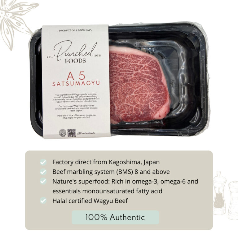 A5 Japanese Wagyu Chuck Tender 200-300G (Halal) - Punched Foods ...