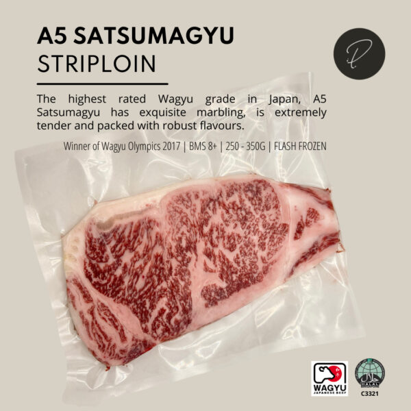 Halal A5 Jap Wagyu Striploin Steak