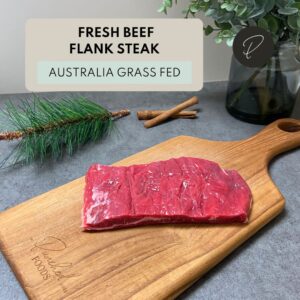 Fresh halal beef flank steak in Singapore