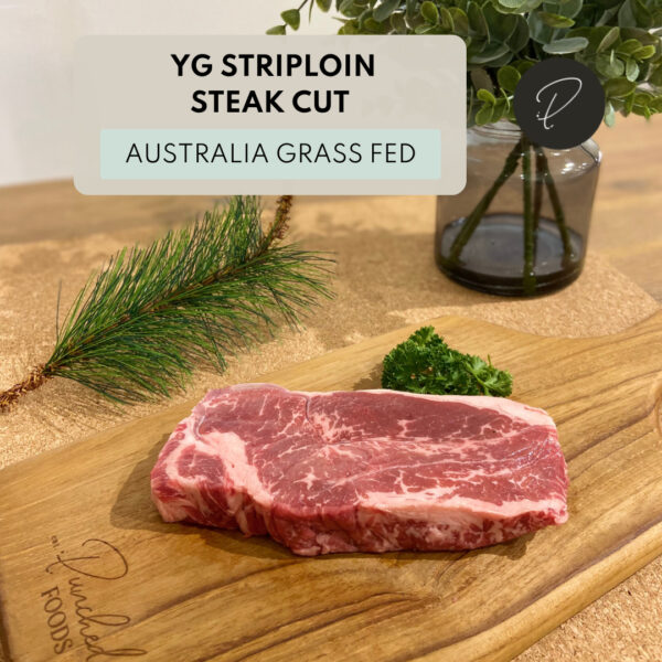 Australia grass fed striploin steak halal