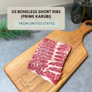 Halal US boneless short ribs prime karubi yakiniku