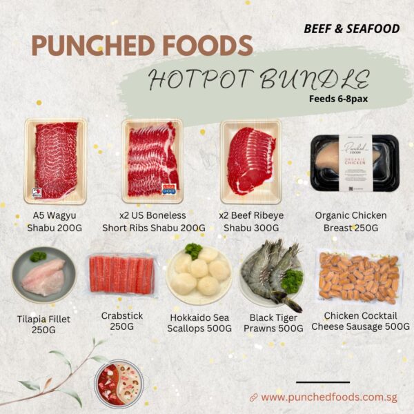 Punched Foods Beef & Seafood Hotpot Bundle