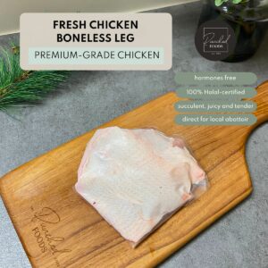 Hormone free Fresh chicken boneless leg Singapore