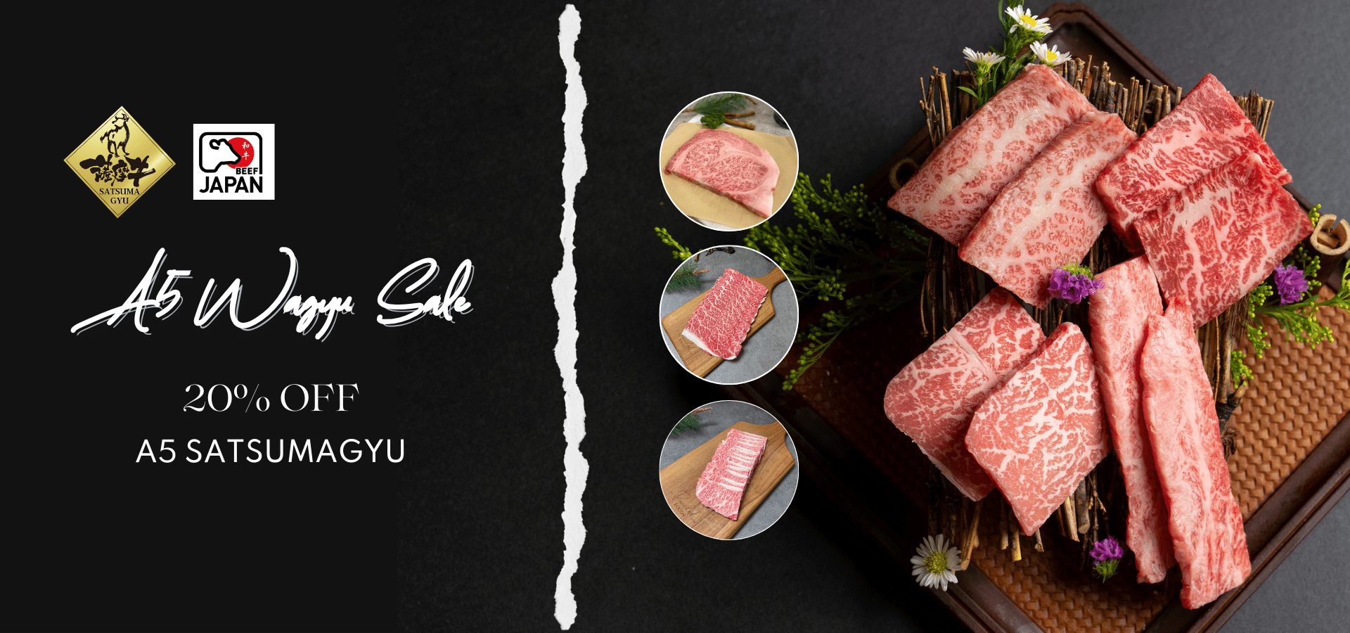 Website Banner - A5 Wagyu Promo 20% off (Mobile)
