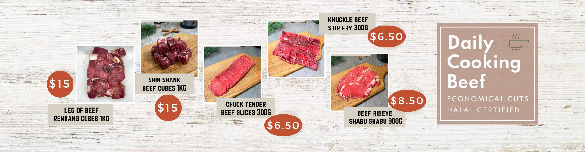 Website Banner - Daily Cooking Halal Beef