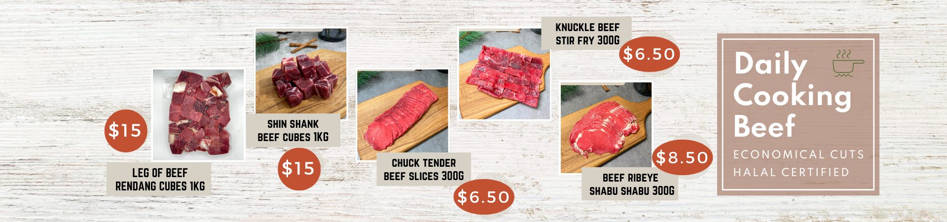Halal Daily Cooking Beef - Economical Beef Cuts