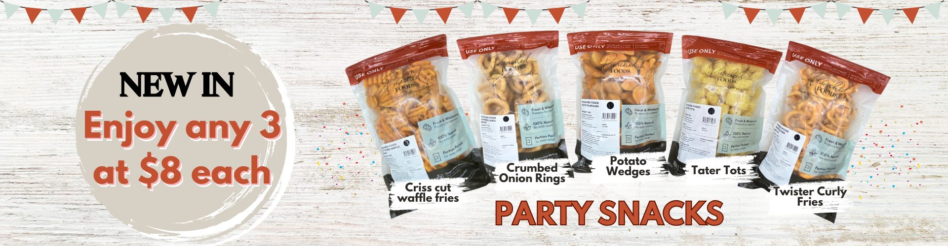 Website Banner - Party Snacks