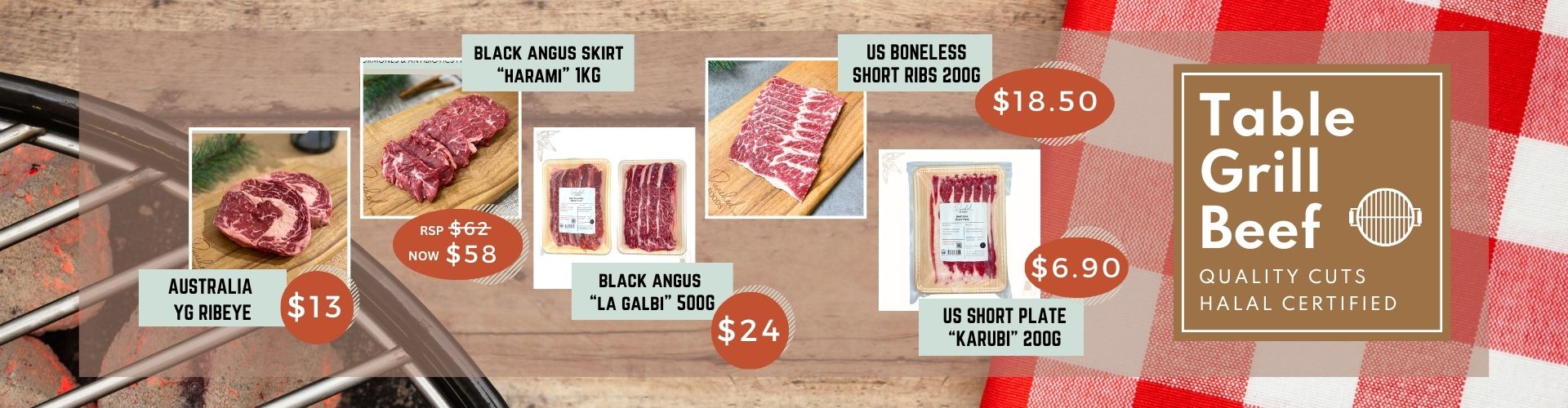 Website Banner - Table Grill Beef