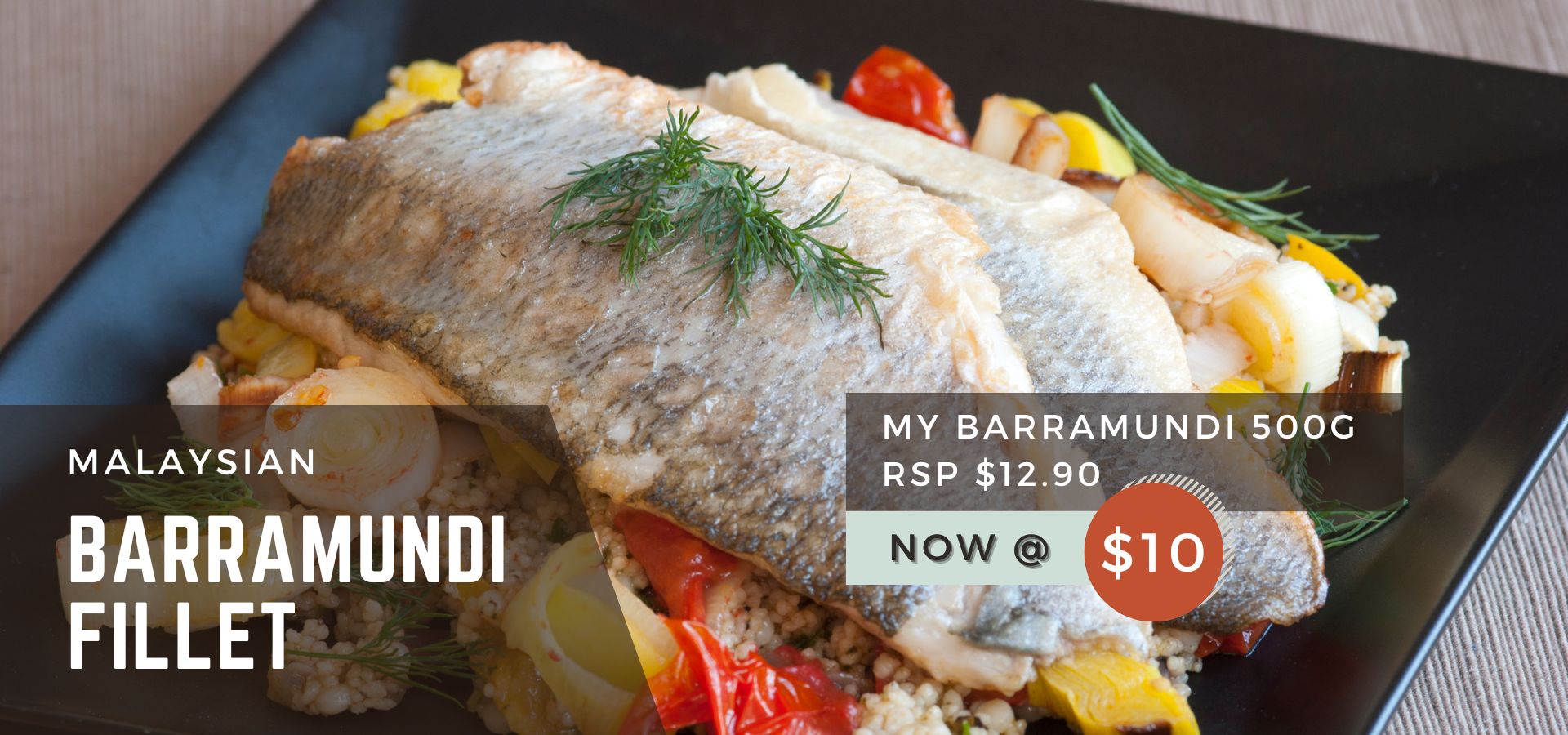 Website Mobile Banner - Barramundi Fillet