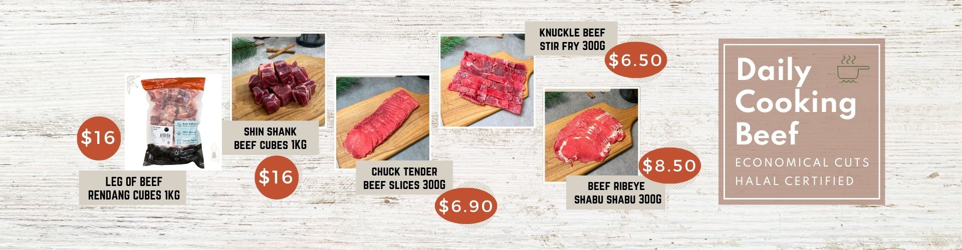 Halal beef delivery in Singapore