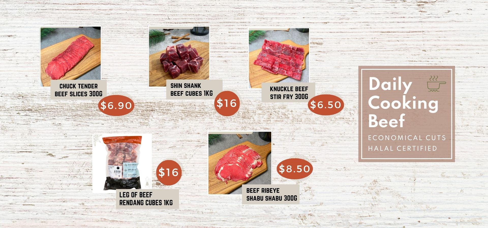 Halal beef delivery in Singapore