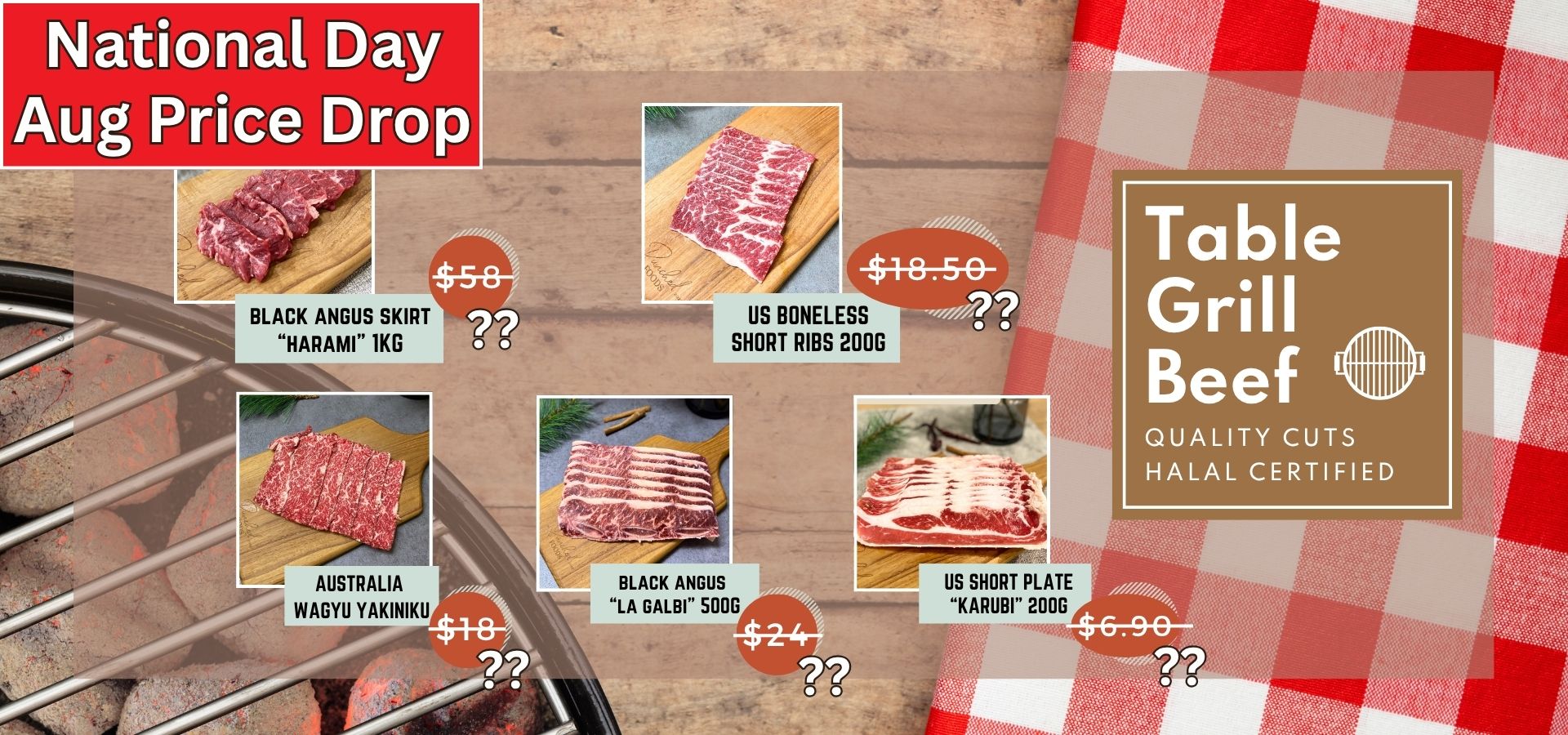 Table Gill Beef Delivery Singapore