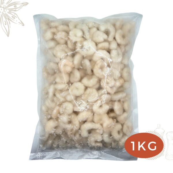 Frozen Deshelled Vannamei Prawns peeled and deveined PND 100/200