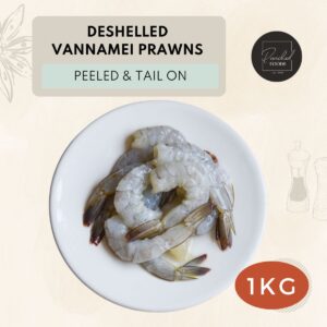 Frozen Deshelled Vannamei Prawns peeled and tail on PTO