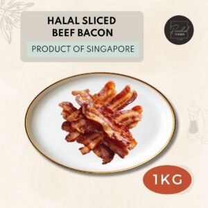 Halal sliced beef bacon